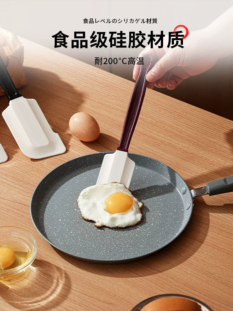 Yapon silikon spatula çörək kremi yayılmış spatula mətbəx yüksək temperatura davamlı böyük spatula yumşaq kazıyıcı çörəkçilik mürəbbəsi