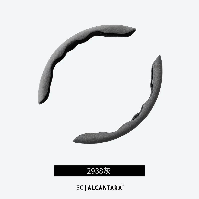 SC | 3 Seriya, 5 Seriya, 7 Seriya, X3/X5, Süet Sürüşməyən Dəstək Üzlüyü üçün Alcantara BMW Sükan Üzlüyü
