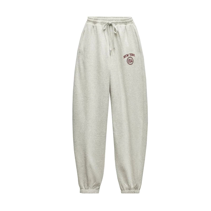 ZA Qadınlar üçün 2024 Payız Hərf Naxışlı Sviter 0264852, Orta Bel Dartılan Yun Sviter Şalvarı 0264860