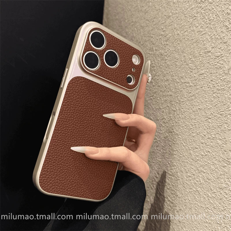 ins qabaqcıl ikinci dəyişiklik 17 litchi naxışı iPhone17promax Apple 15 mobil telefon qutusu 16ProMax yeni 12 barmaq izinə qarşı 13 kişi və qadın 14Plus cüt 17promax payız əleyhinə örtük