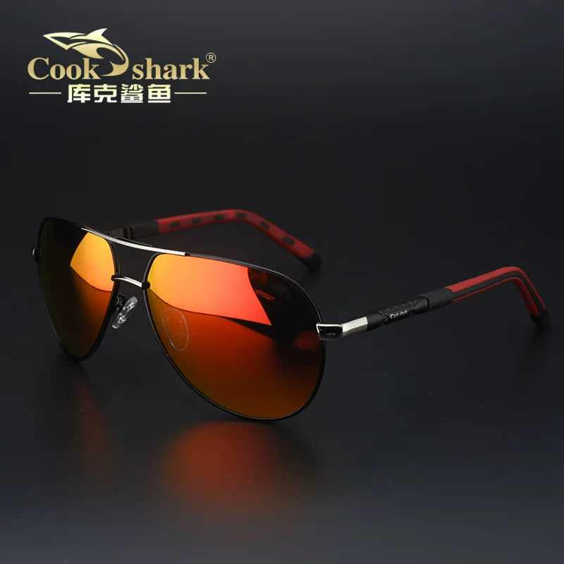 Kişilər üçün Cook Shark polarizasiyalı gün eynəkləri, sürücülük üçün xüsusi eynəklər, kişilər üçün toad günəş eynəyi, yüksək səviyyəli moda