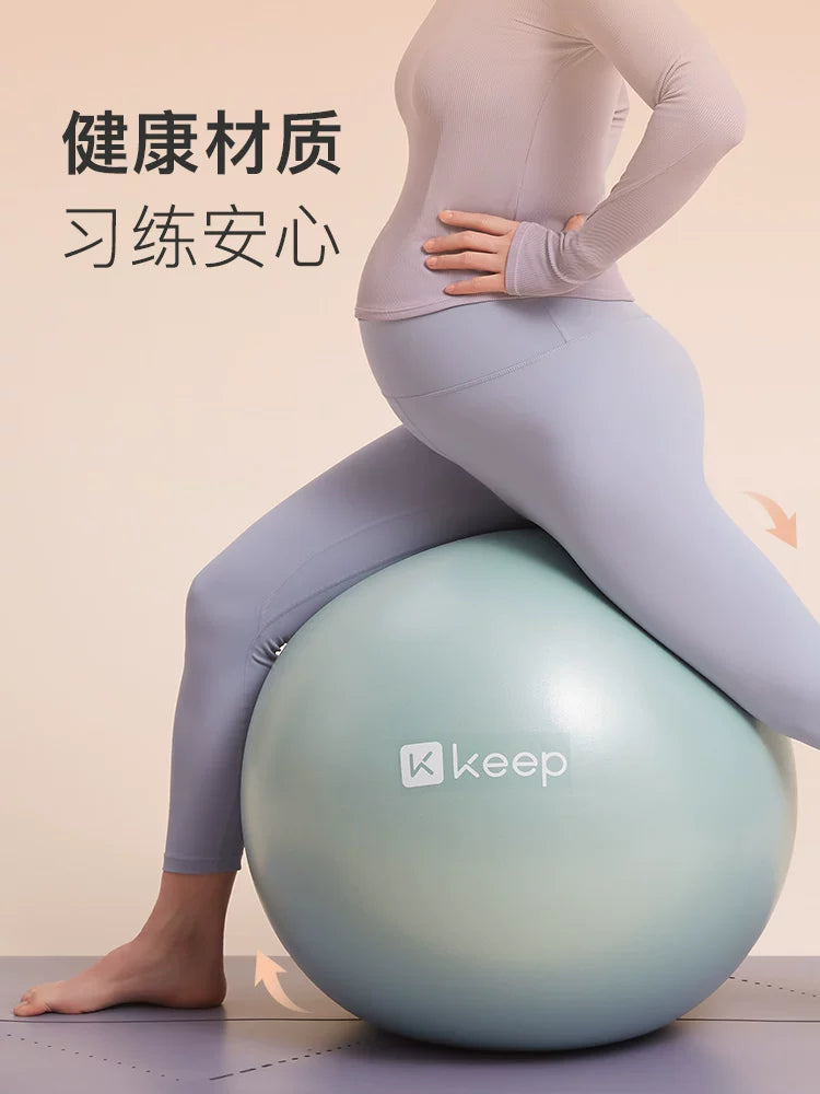 Yoga topu qalınlaşmış partlayışa davamlı orijinal Pilates Fitness topu elastik top Hamilə qadınlar üçün Balans Yoga Avadanlıqları saxlayın