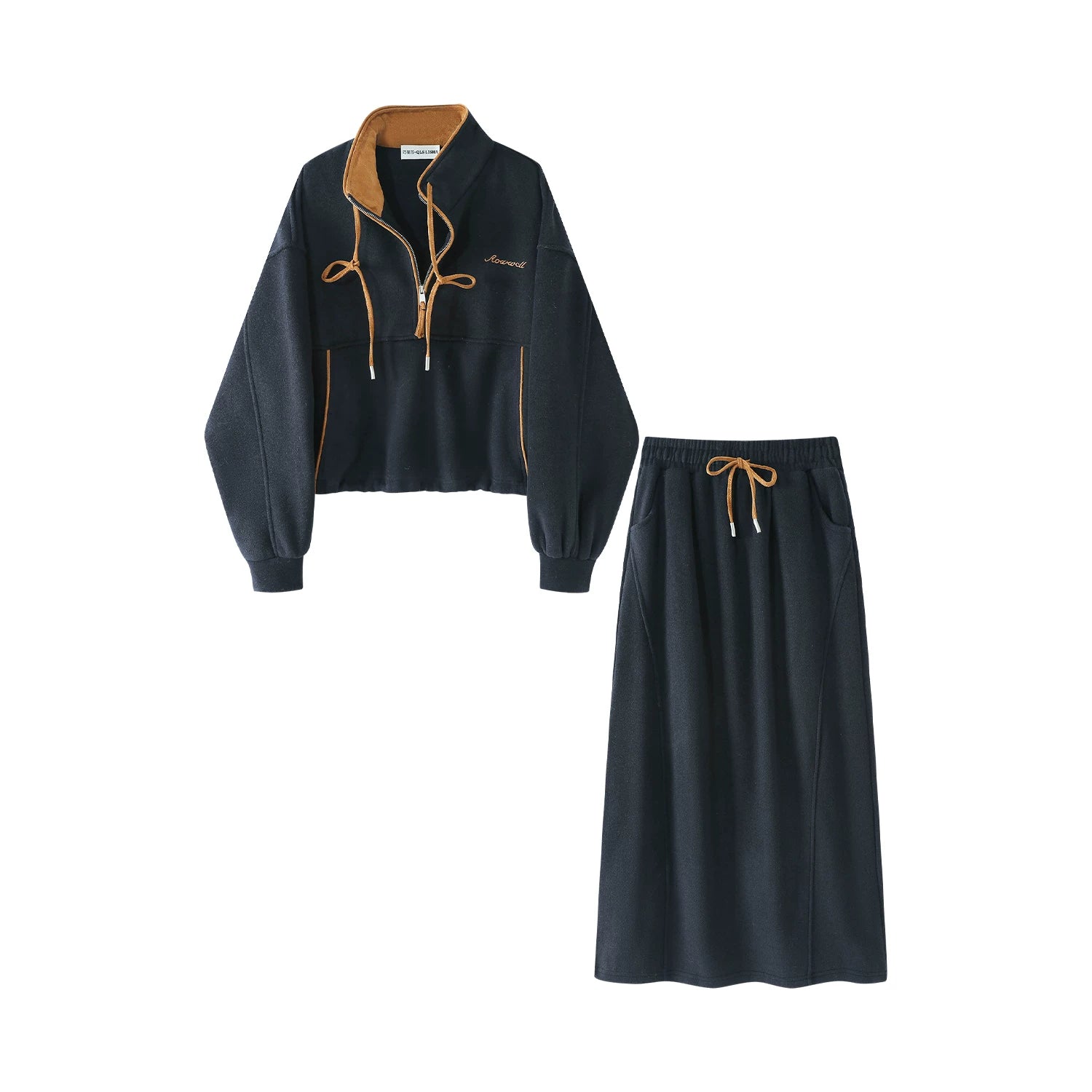 Cholisa Qadınlar üçün Qalın Yun Sviter Dəsti, Qış Koreya Qəşəng Yaşlanma Əzələsi, 2025 Super Populyar İki Parçalı Dəst