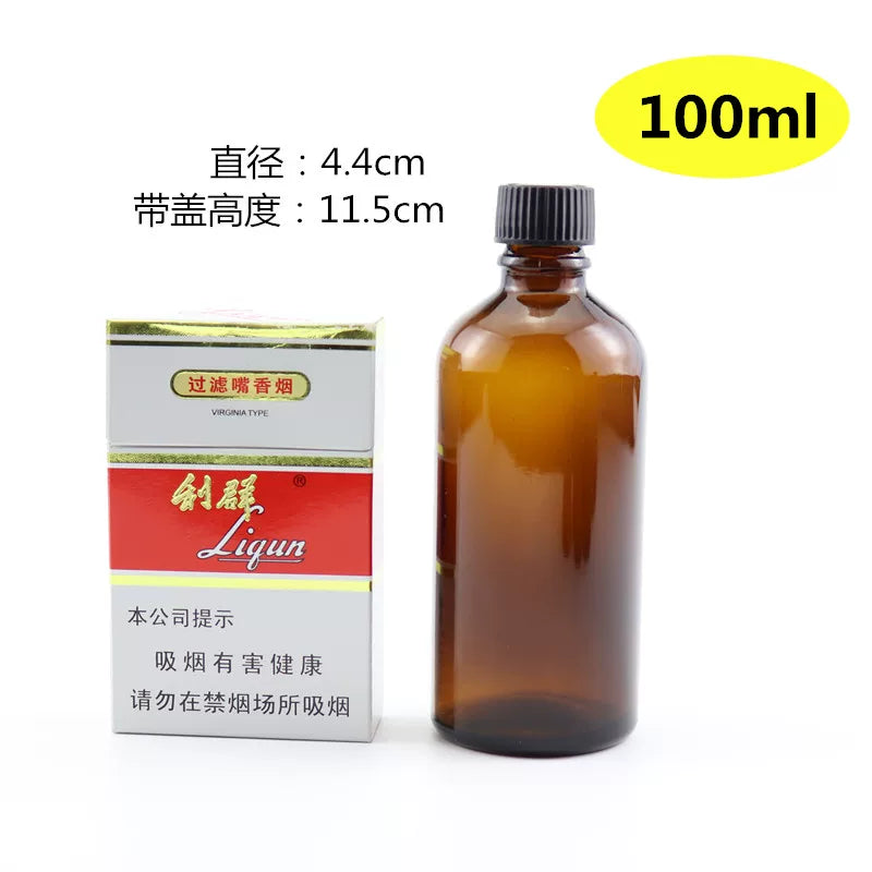 Maye dərmanlı suyun doldurulması üçün möhürlənmiş qapaqlı 5 ml qəhvəyi şüşə butulka, işığa davamlı qalınlaşdırılmış kiçik şüşə, portativ möhürlənmiş şüşə