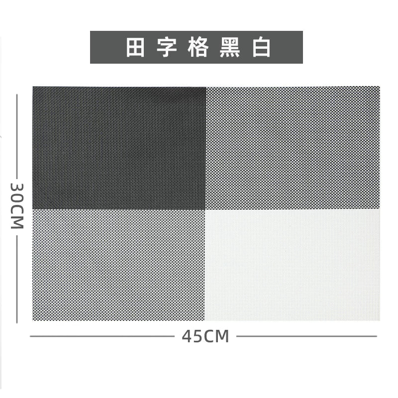 Yeni Çin placemat PVC otel qərb yemək masası mat sürüşməyən istilik izolyasiya boşqab mat kasa xalçası yuyula bilən tez quruyan düşərgə çay xalçası