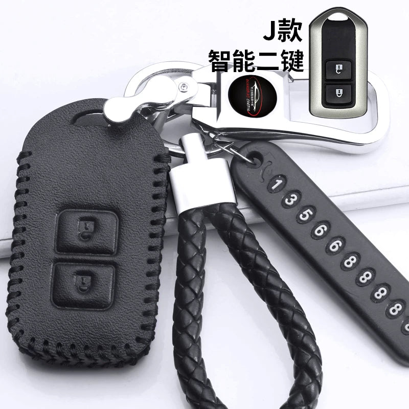 Toyota açar üzlükləri, Levin, Camry, Highlander, RAV4, Avalon və Corolla avtomobil açar üzlükləri, orijinal dəri üçün uyğundur.