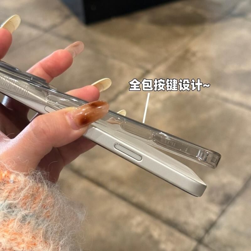Apple 17Promax ultra nazik yumşaq qabıq iPhone16Plus üçün uyğun olan yeni şaxtalı kreativ mobil telefon qutusu dəriyə uyğun və düşməyə qarşı 15/14/13/12/11 şəffaf TPU kreativ yüksək səviyyəli Hava