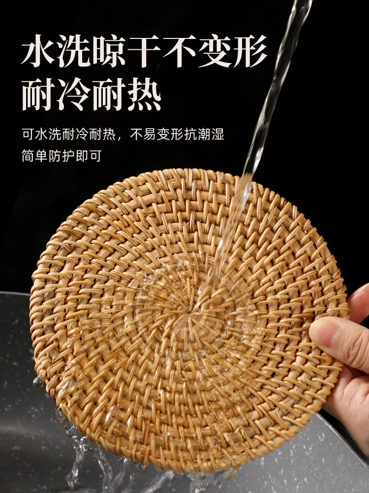 Rattan izolyasiya döşəyi, ev yemək masası masası, yanmağa qarşı çay fincanı, çaydanlıq döşəyi, güveç döşəyi, boşqab döşəyi, kasa döşəyi, xüsusi masa döşəyi
