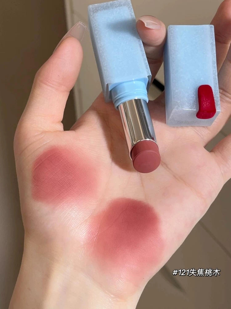 Qış Məhdud Buraxılış! joocyee Fermented Blue Christmas Seriyası Pudra Mat Dodaq Boyası, Buzlu Essensiya Dodaq Parıldadıcısı və Dodaq və Yanaq Kremi