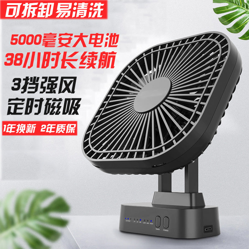 USB kiçik ventilyatoru yüksək külək taymerini dolduran fan ofis masası mətbəxi səssiz mini portativ fanı ixrac edin