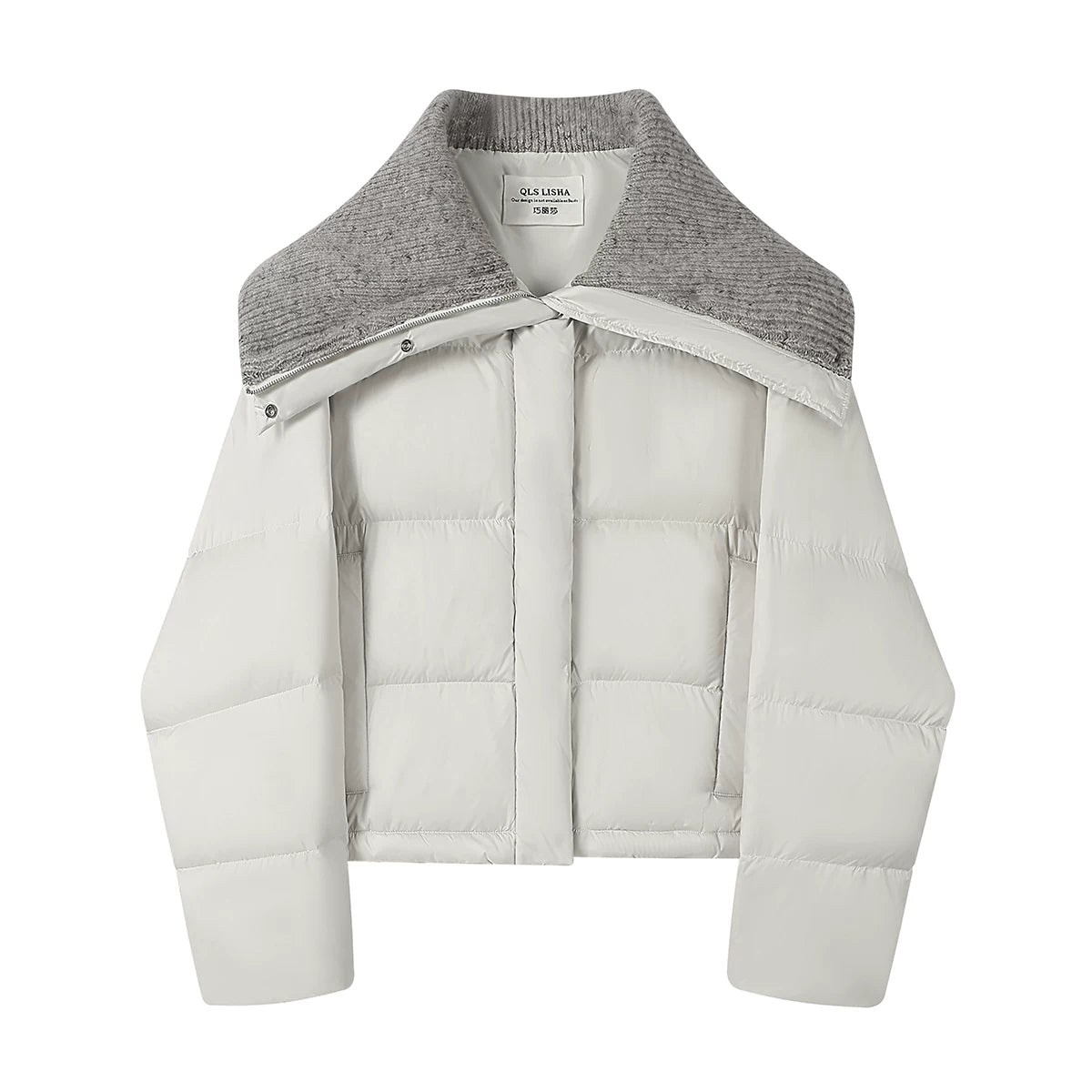 Cholisa-nın qadınlar üçün yüksək səviyyəli, super şık qısa aşağı gödəkçəsi, özünəməxsus, niş üslublu yeni qış dizaynı.