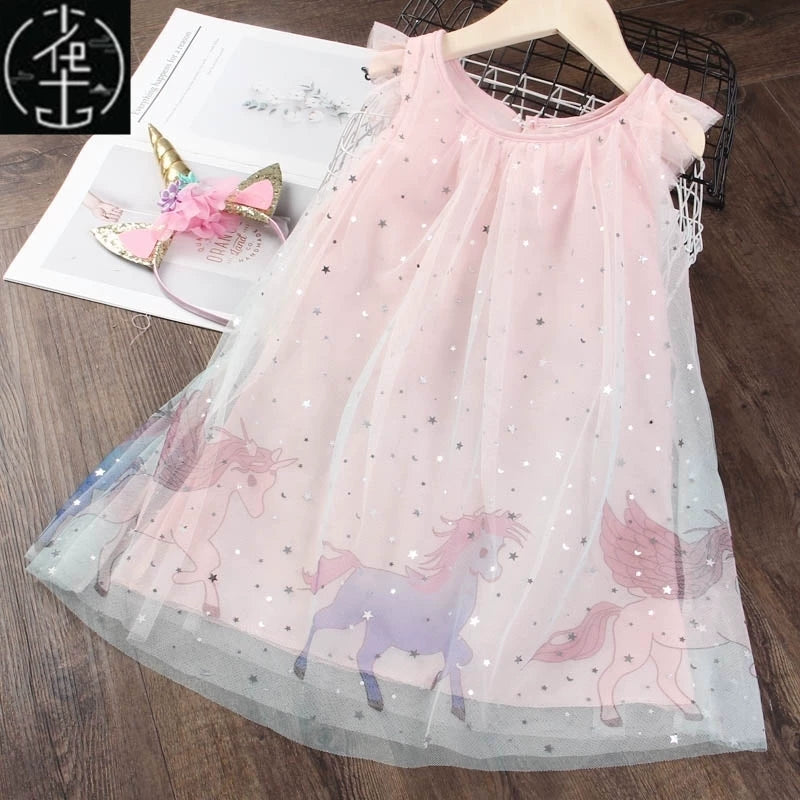 Körpə Qızlar üçün Ad Günü Tutu Donu Uşaqlar üçün Yay Geyimləri