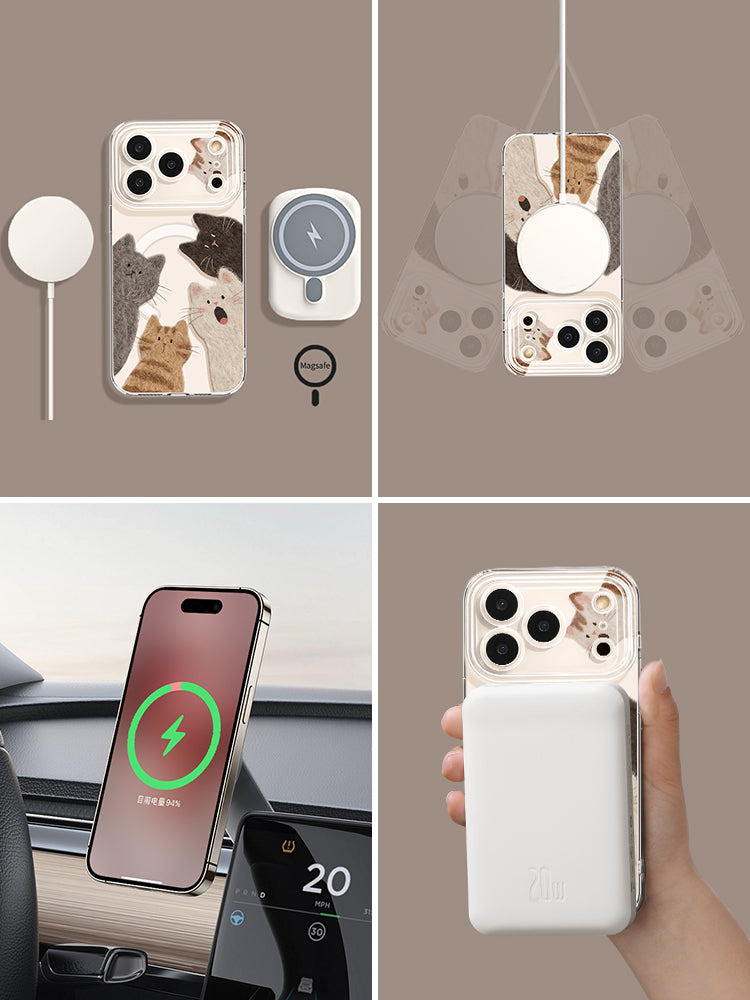 Uston Apple 17promax mobil telefon qutusu üçün uyğundur iphone17 zond pişik pişik 16 yeni stil 17air super isti 14 hər şey daxil 13 sevimli 12 maqnit emiş 15pro stendli 17pro şəffaf qutu