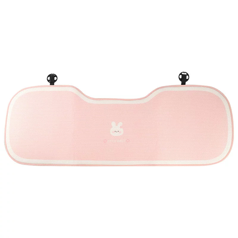 Car seat cushion, summer ice silk cooling cushion, cute one-piece for girls, all-season, back seat cover.