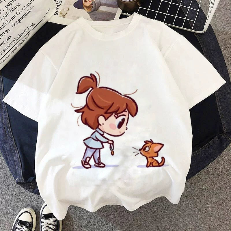 Yeni Cizgi Filmi Şahzadə Uşaq Geyimləri T-Shirts T-Shirts Uşaq Köynəkləri