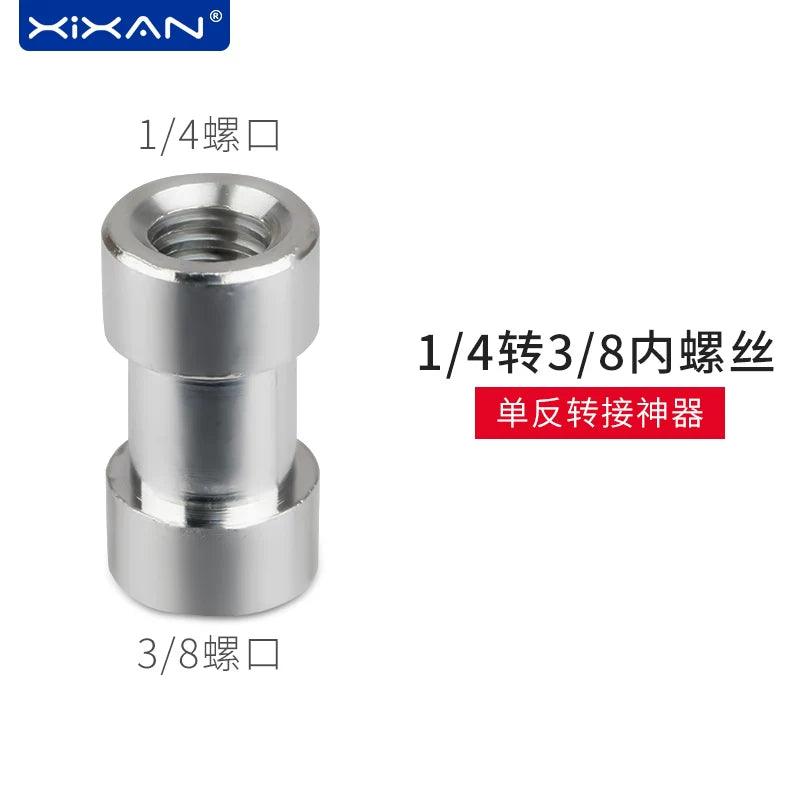 Xinxian 1/4 qadından 3/8 kişiyə çevirmə vinti gopro kamera ştativ tez buraxılış lövhəsi 1/4 düym 1/4-1/4 cüt başlı vida 5/8 çiyin qayışı qoşulma halqası isti ayaqqabı mötərizəsi pan/əymə adapter aksesuarı