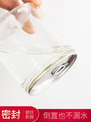Kristal bankalar, bankalar, vintli qapaqlar, şəffaf kristal qapaqlar, plastik yemək qabları, kiçik dəniz məhsulları boş bankalar, qurudulmuş meyvə qablaşdırma bankaları