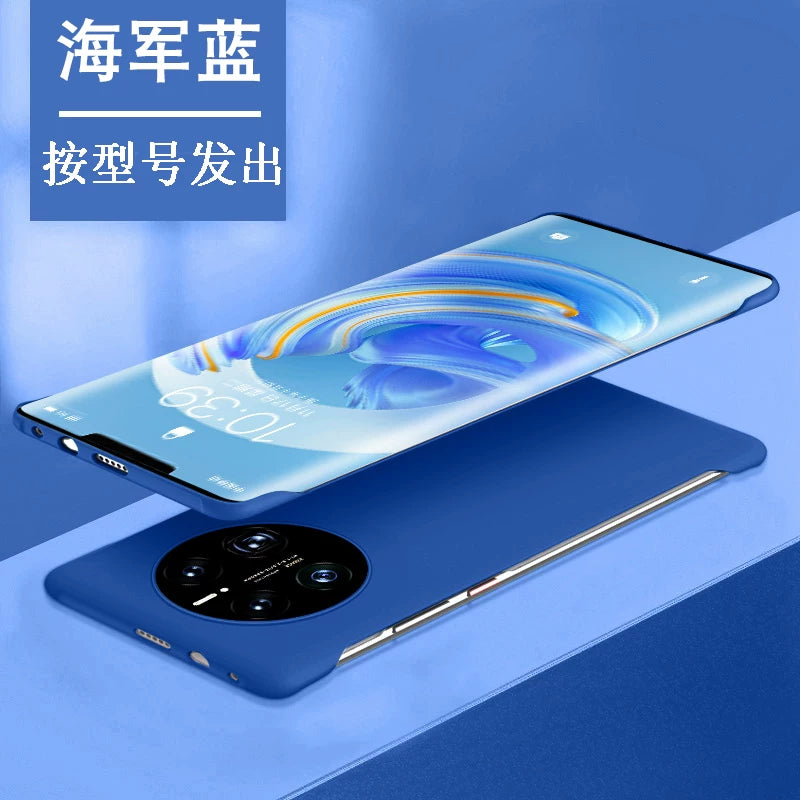 Huawei mate50pro mobil telefon qutusu üçün uyğundur yeni mate40e sərhədsiz dəri hiss 30 qoruyucu örtük p60 sərt mate60pro yarım paket p90 düşməyə qarşı pura70 premium versiyası p80 üst plyonkasız
