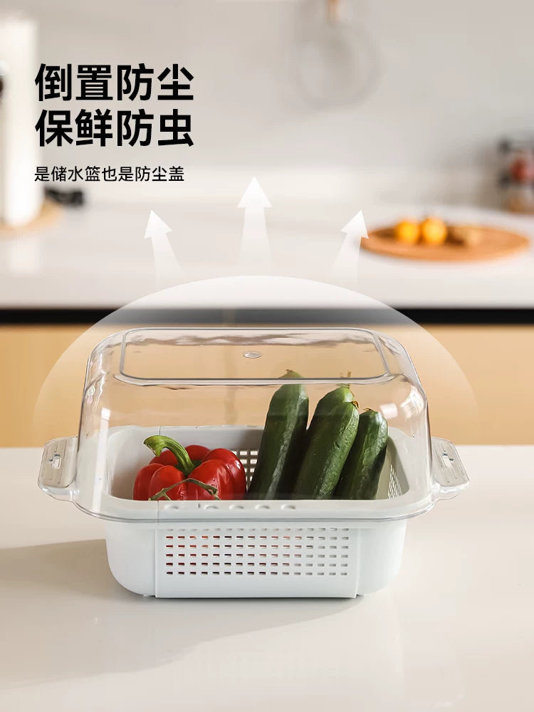 Lavabo hövzəsi drenaj səbəti geri çəkilə bilən iki qatlı tərəvəz səbəti mətbəx meyvə və tərəvəz lavabo drenaj səbəti plastik məişət yeni model