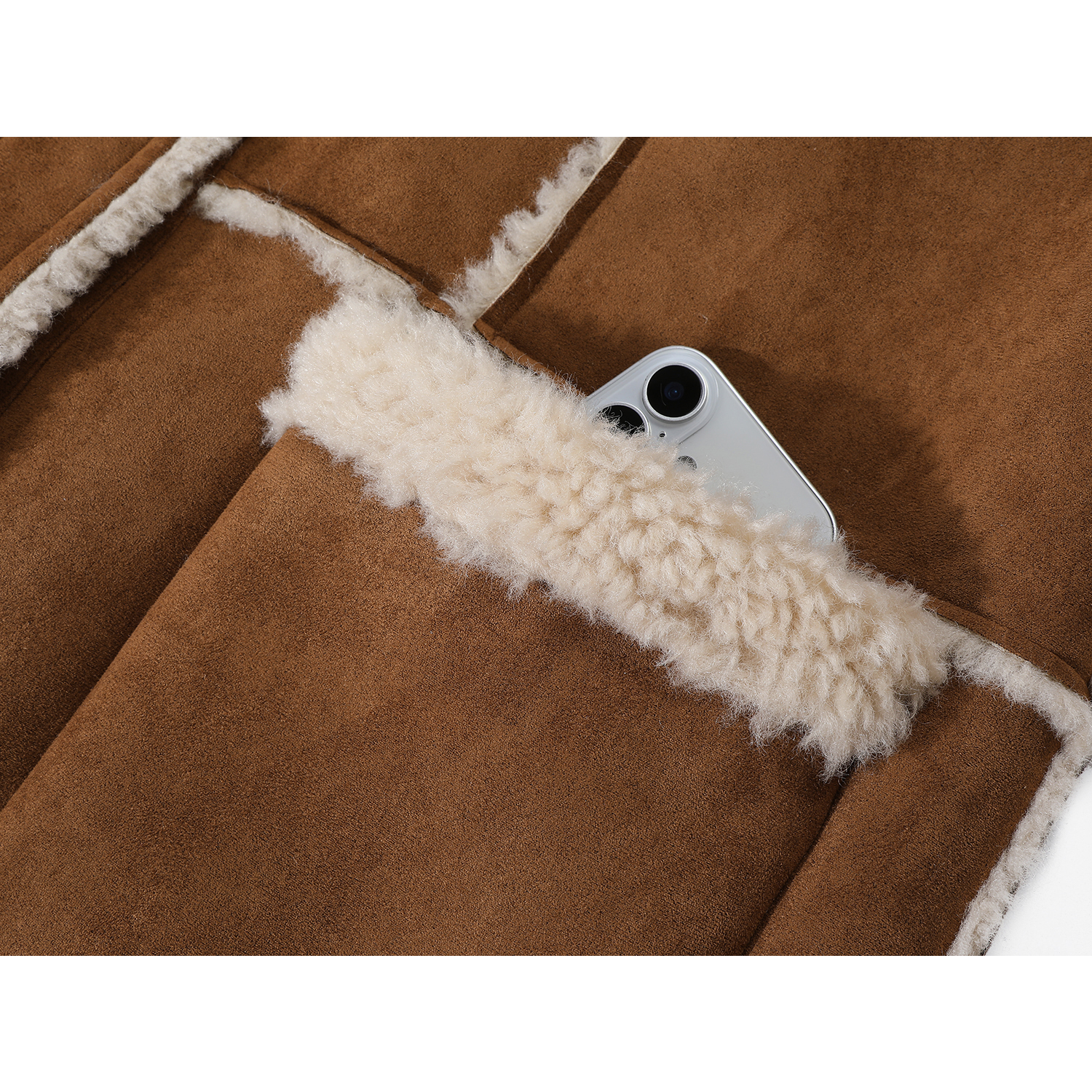 Cholisa quzu dərisindən zamşa qadın motosiklet gödəkçəsi, payız və qış üçün unikal və super şık qalın palto.