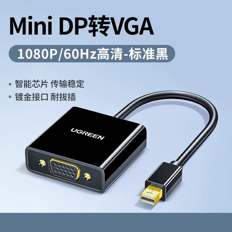 Green Alliance minidp to hdmi/vga kompüter çeviricisi dp interface thunderbolt 2 dok stansiyasına qoşulma monitor proyektoru xarici adapter kabeli apple macbook air notebook üçün uyğundur