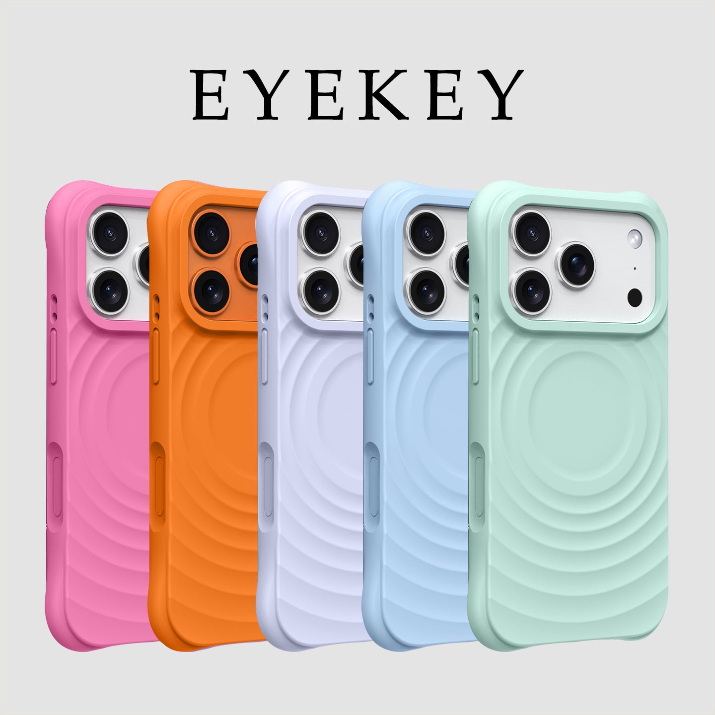 eyekey·ins maye silikon bərk rəngli maqnit dalğası qabıq hava Apple 17promax mobil telefon qabığı iphone16 yeni stil 14 kişi və qadın 15 sadə cüt 13 hər şey daxil olmaqla sərt qoruyucu örtük