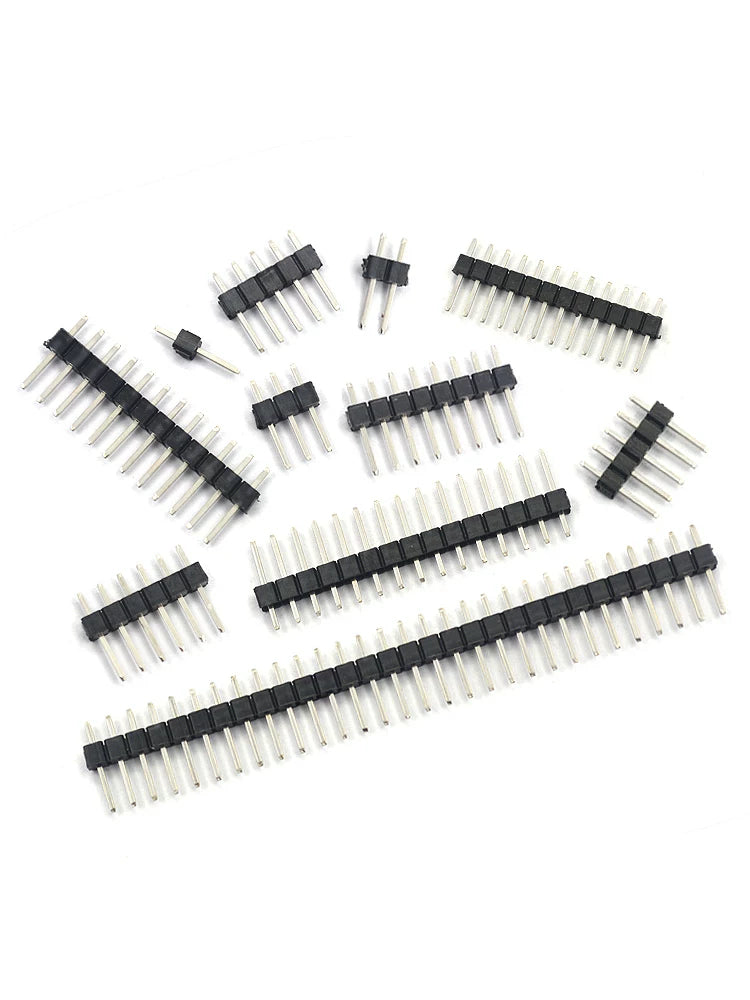 Tək sıra sancaqlar, iki cərgə sancaqlar, mis aralıq 2,54MM1*2/3/4/5/6/7/8/10/12/20/30P qızıl örtüklü sancaqlar