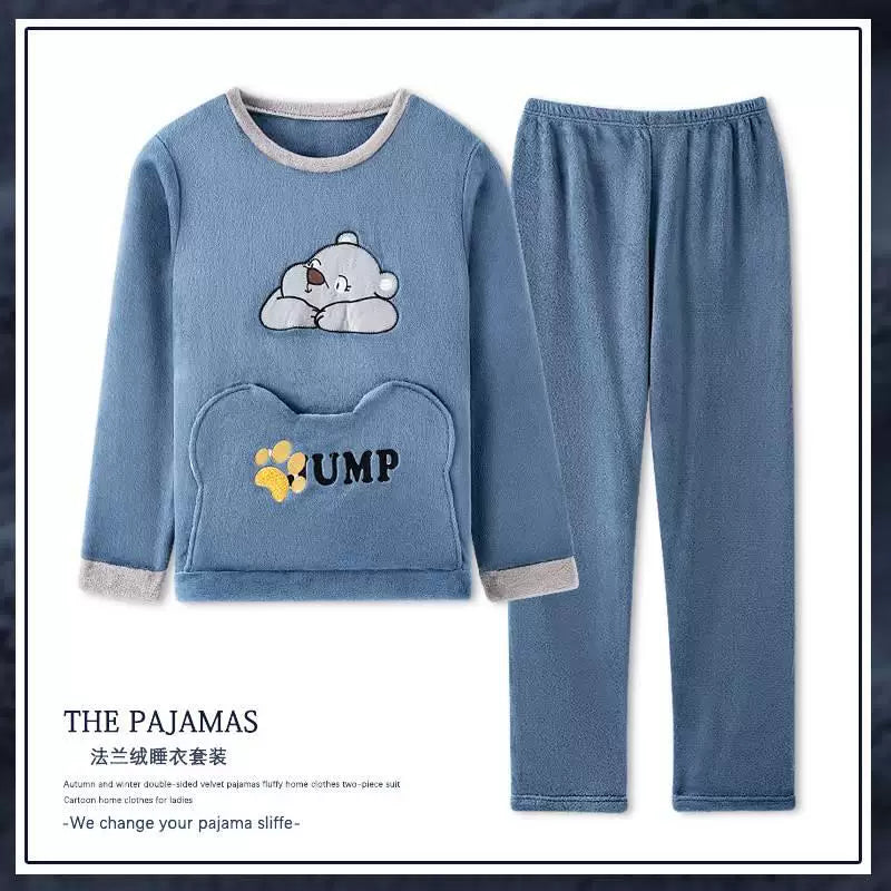 cütlük pijama dəsti qış qadın kişilər pijama ev geyimləri pijama