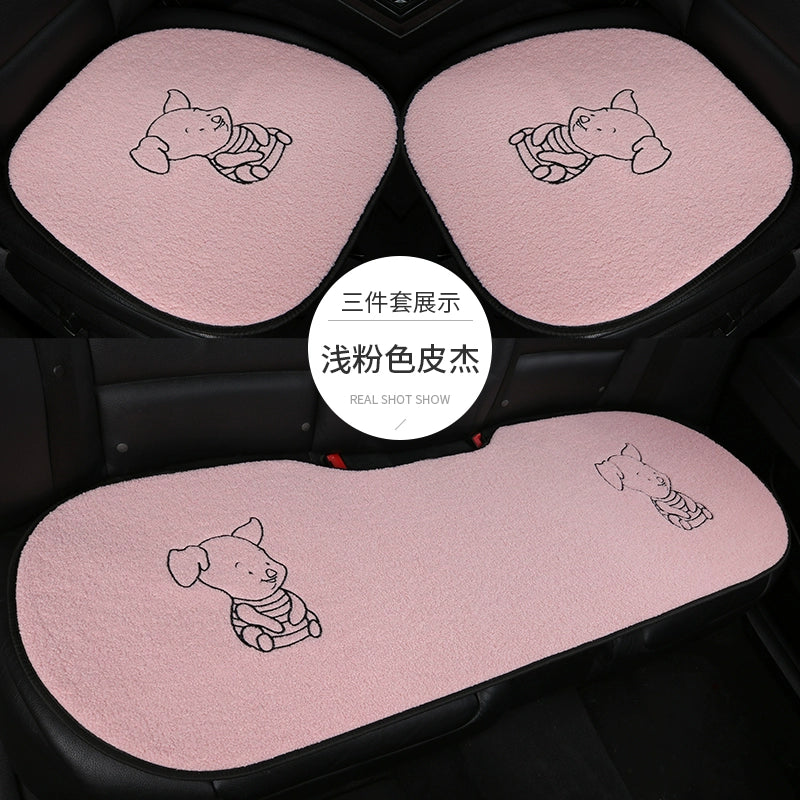 Avtomobil Yastığı Qış Dolması Üç Parçalı Cizgi Filmi Tək Parça Ins İnternet Məşhur Arxa Sıra Qısa Kaşmir Heattech Yəhər örtüyü
