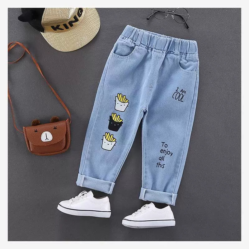 jeans körpə uşaq geyimləri oğlan qız oğlanlar uşaq şalvar gilrs