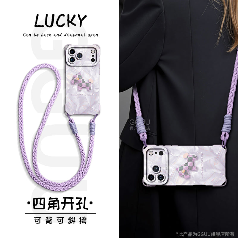 GGUU Apple 17promax mobil telefon qutusu üçün uyğundur iphone17 yeni 17pro qoruyucu örtük 17e daşına bilər At ili 16 qolbağı 15 lanyard 14 hər şey daxil 13 silikon 12 qadın pro unikal