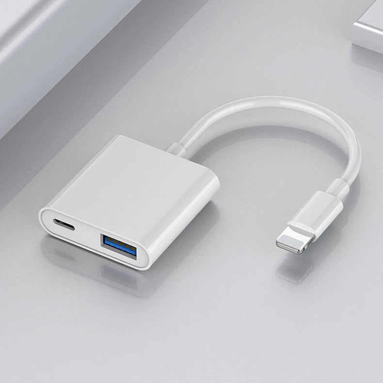 Apple OTG adapter üçün uyğundur xarici U disk şimşəkdən USB USB 3.0 çevirici siçan ikisi birdə cib telefonu kamerası yeni Apple tip-c planşet sabit disk məlumat kabeli
