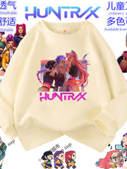 K-pop Witcher Qızlar üçün Kapüşonlu Yaz/Payız Qış Qızlar üçün Geyimlər Dəbli Uşaq Geyimləri Yun astarlı Top