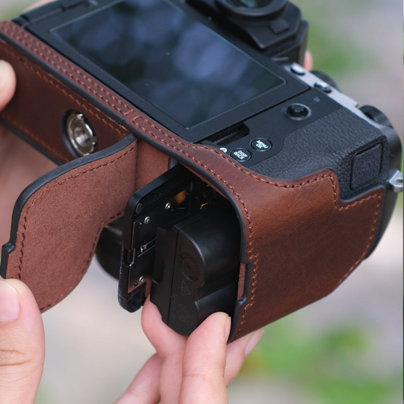 Fujifilm XS20 qoruyucu qutu XT50XT30 üçüncü nəsil ikinci nəsil X100Vi kamera çantası baza aksesuarları əsl dəri xm5xe5