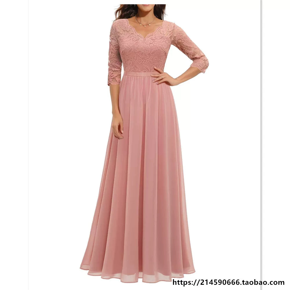 Şifon Donlar Qadınlar üçün Axşam Donu Toy Geyimi üçün Geyim