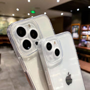 iPhone16pro üçün uyğun gözəl gözlər düz kənar dəqiq deşik Apple XSMAX 12 mələk gözləri şəffaf mobil telefon qutusu 16e