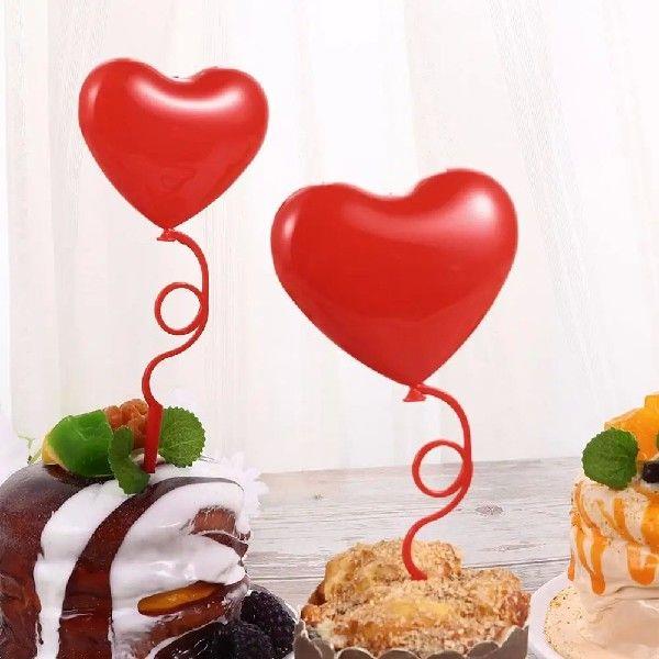 36 Pieces Heart Picks Valentine's Day Cake Toppers Wedding