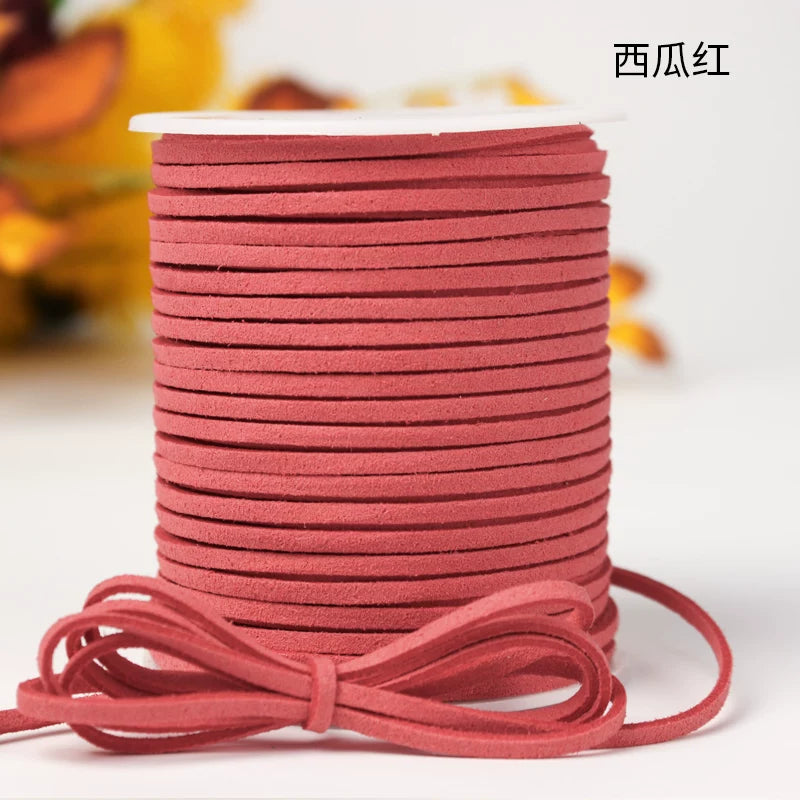 Zhuocai maral dərisi əl işi DIY material kəməri dəri ip simli çiçək hədiyyə qutusu dekorativ buket lent inək dərisi ipi
