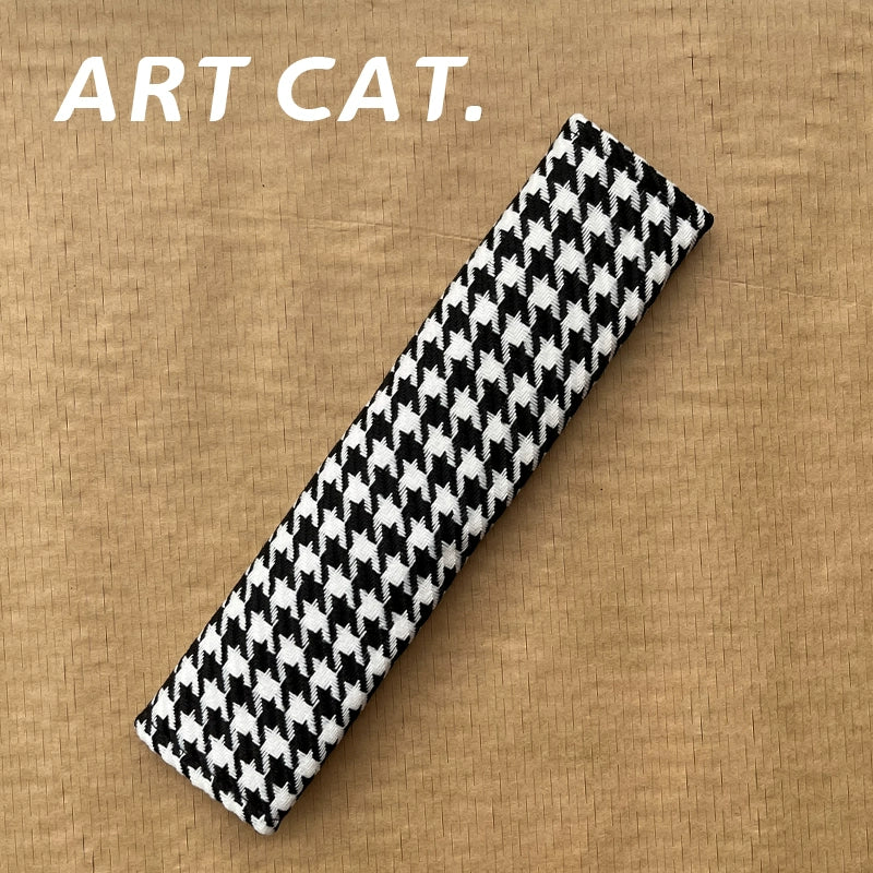 Art Cat Avtomobil Təhlükəsizlik Kəməri Çiyin Yastığı Qapağı Minimalist DIY Aşınmaya Qarşı Geyim Boğulmaya Qarşı Boyun Qoruyucu Qapaq Bütün İl Boyu Neytral