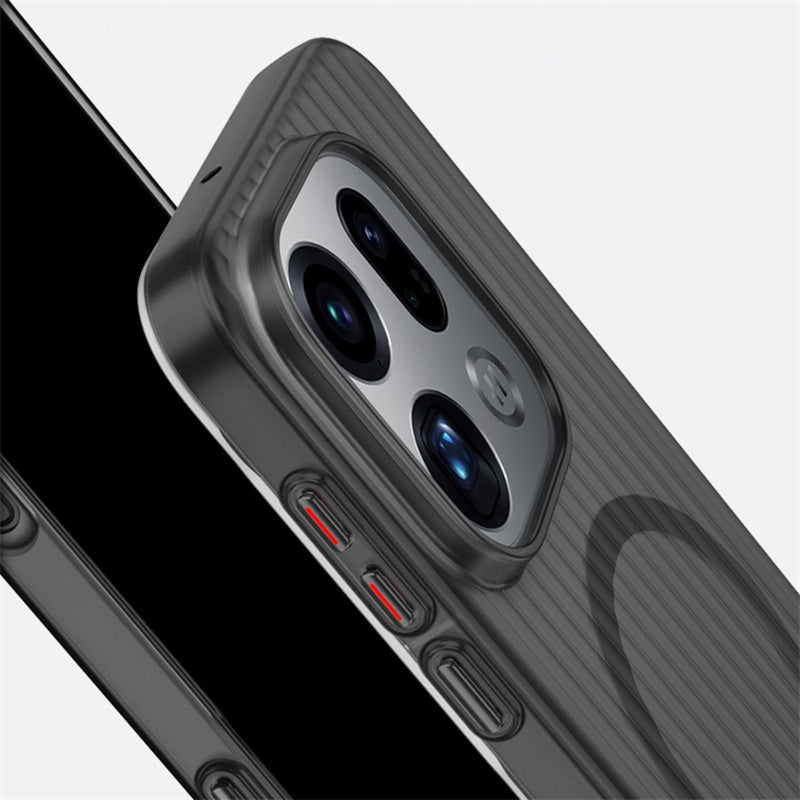 Qana findx9pro mobil telefon qutusuna tətbiq olunur yeni findx8ultra ultra nazik Findx8s+ büzməli magsafe maqnit findx9s şaxtalı şəffaf oppo kişilər və qadınlar yüksək səviyyəli sərt qabıq