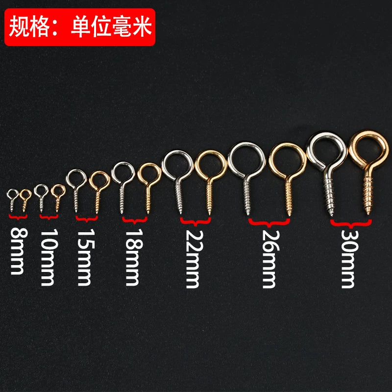 Qoyun gözü vinti asma üzük qoyun gözü qarmaq DIY əl işi zərgərlik metal aksesuarlar qoyun gözü vinti özünü vuran qarmaq kulon