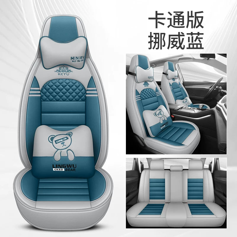 Suzuki Alto Dynamic Edition Lüks Cizgi Filmi Avtomobil Oturacaqları Üzlükləri, Bütün Mövsümlər üçün Universal Tam Örtüklü Oturacaq Yastıqları, Xüsusi Oturacaq Yastıqları