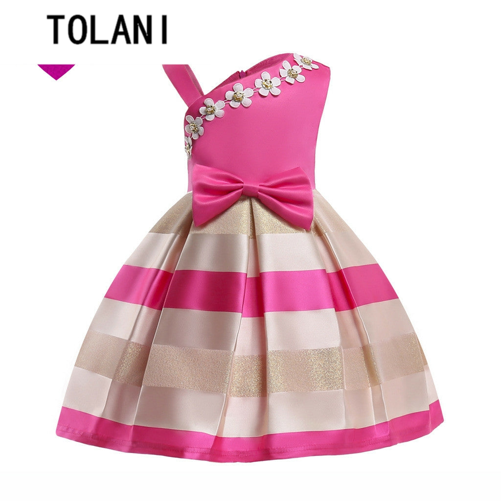 Körpə Uşaqları Qızlar üçün Yay Donu Şahzadə Donları Geyimləri Ətək