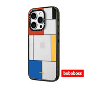 Zavoddan birbaşa! Rəssam əməkdaşlığı, iPhone 17/16/15/14/13/Plus/Pro/Max üçün Mondrian stilində MagSafe maqnit korpusu, düşməyə davamlı şəffaf telefon korpusu.