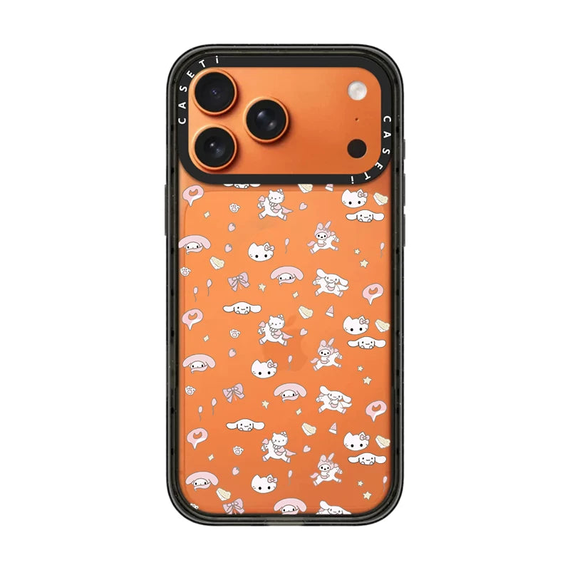 CASE Hello Kitty Hamburger Etiket Telefon Qutusu, iPhone 17 Pro Max Telefon Qutusu ilə Uyğundur 16/15/14 Plus, Trend Brend, Populyar Onlayn Məşhur Stil, Maqnit Əlavəsi