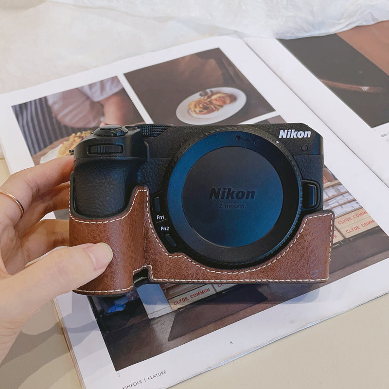 Nikon z30 qoruyucu qutu z50 ikinci nəsil çanta zfc kamera qutusu Z5 ikinci nəsil dəri qutu z7ii qabıq bazası Z62 aksesuarları