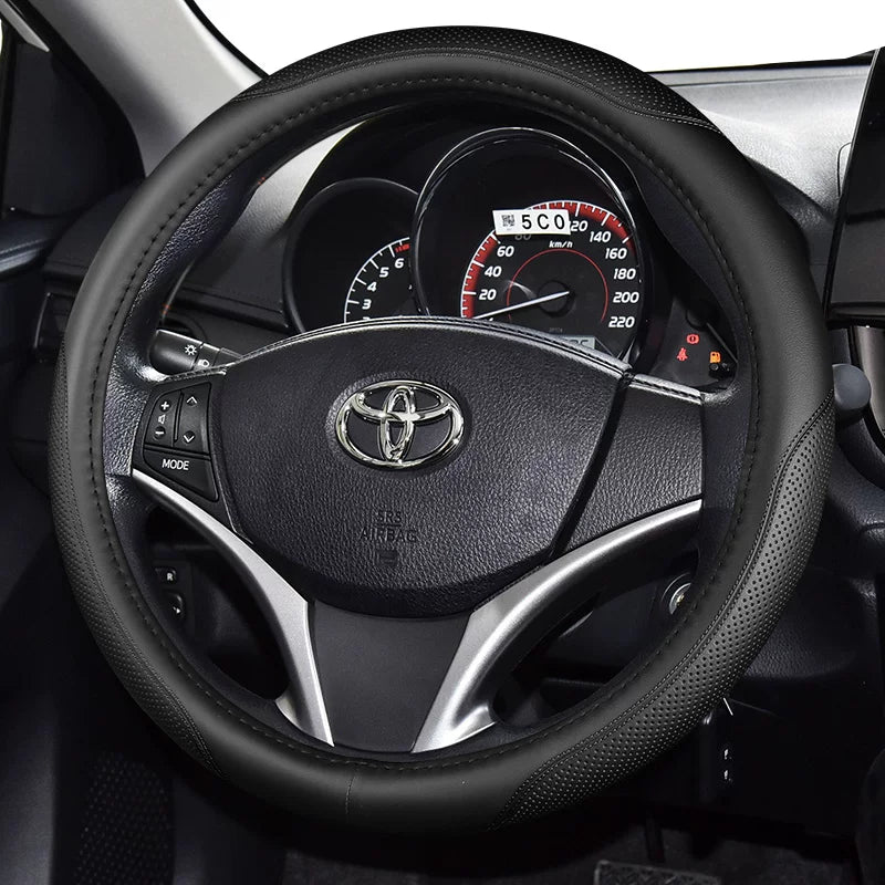 Toyota Corolla, RAV4, Levin, Avalon, Camry, Yaris və CHR üçün uyğun dəri sükan örtüyü