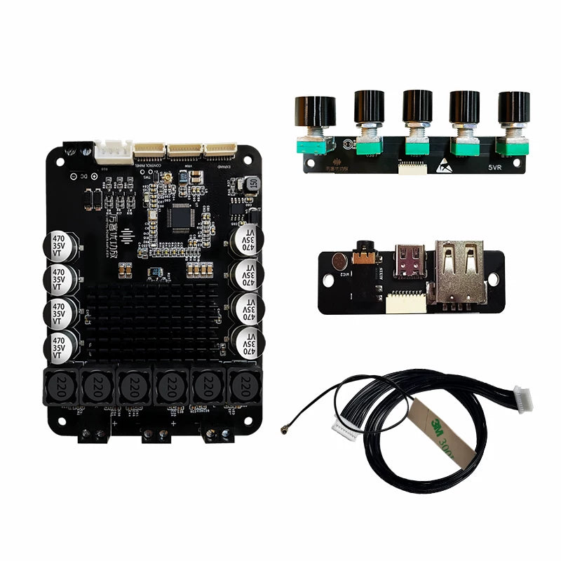 Yüksək güclü gücləndirici lövhə modulunun tənzimləməsini dəstəkləyin dsp itkisiz hifi stereo sabvufer 200w