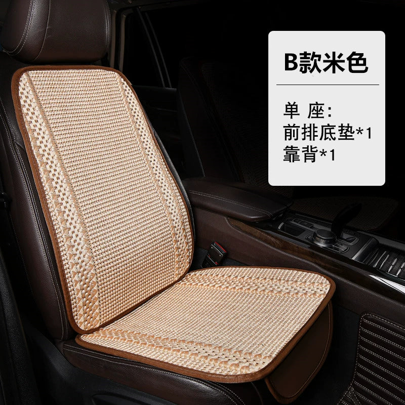 Avtomobil Oturacaq Yastığı Tək Parça Əsas Sürücü Oturacağı Tək Sürücü Otağı Tək Oturacaq Örtüsü Buz İpək Kətan Bütün İl Boyu Neytral Kreslo Yastığı