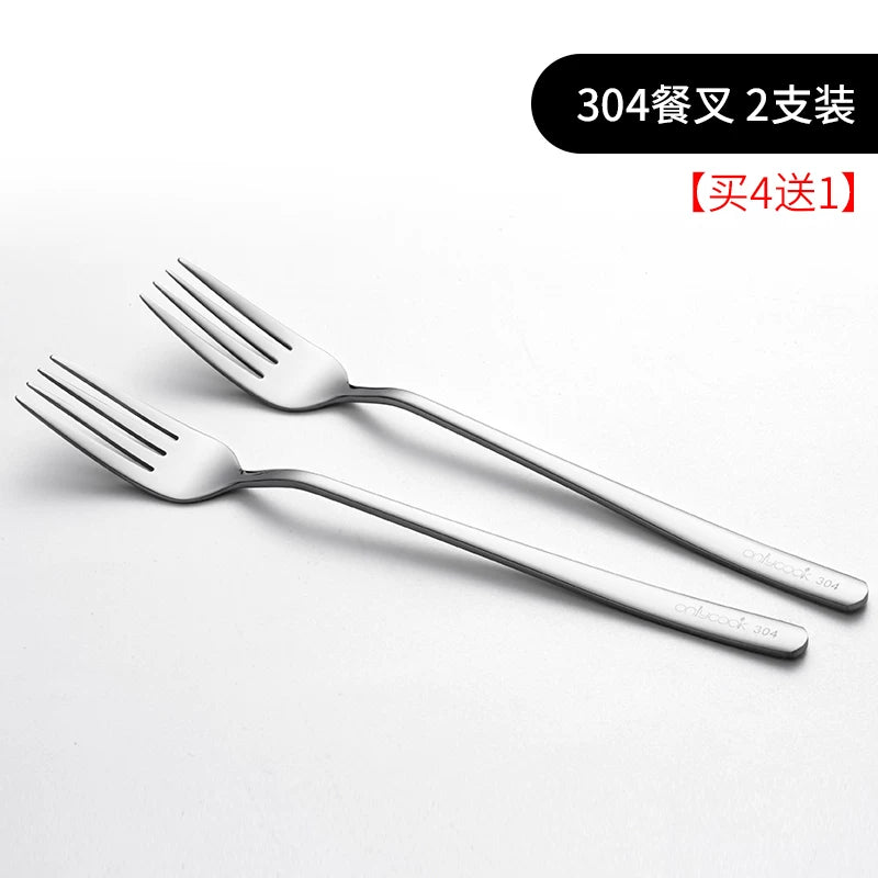 onlycook məişət 304 paslanmayan polad çəngəl, qərb yemək qabları, biftek makaron çəngəl, meyvə çəngəl, salat çəngəl